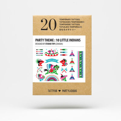 Tattyoo juhlatatuoinnit, Little indians (20 kpl)