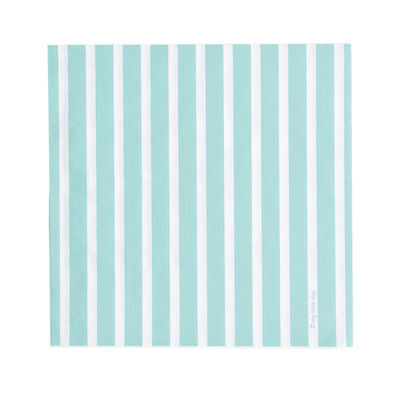 Raidallinen paperilautasliina, aqua (20 kpl)