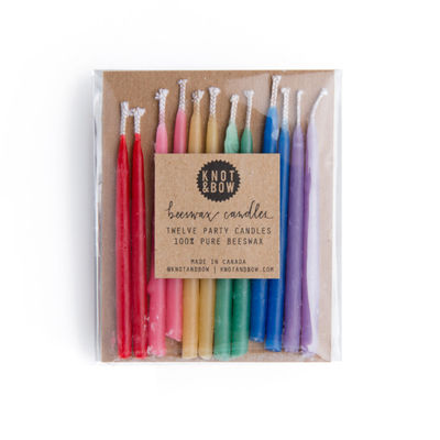 K&B rainbow kakkukynttilät (12 kpl)