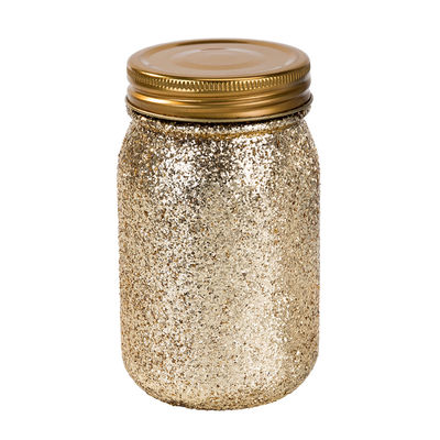 Kultaglitter lasipurkki