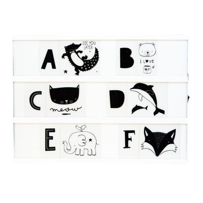 Lisämerkit Lightbox kirjainvalotauluun -ABC (85 kpl)