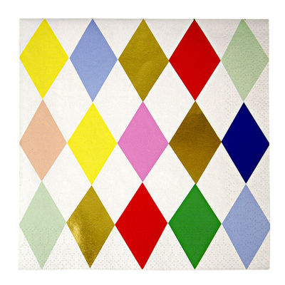 Harlekiini paperilautasliina  (16 kpl)